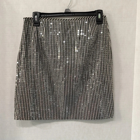Michael Kors Striped Sequin Mini Skirt Size 2 - Picture 4 of 8